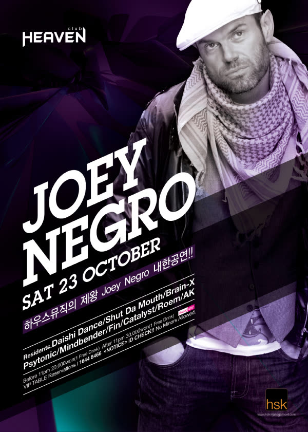 Joey Negro Korea Tour @ Club Heaven